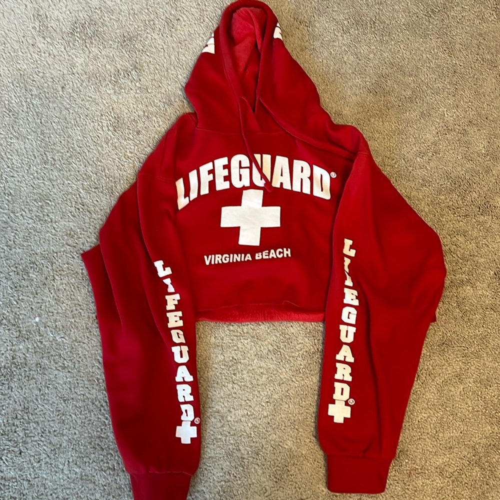 Cropped lifeguard hoodie